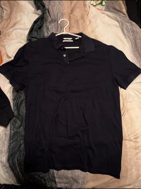 Calvin Klein Dark Navy Short-Sleeve Polo